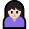 Person Frowning - Light emoji on Microsoft